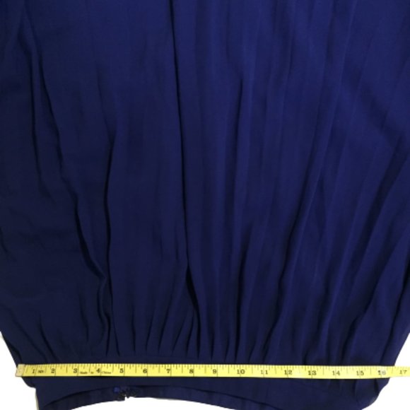 OSOS Size 6 Ladies Blue Pleated Skirt - Picture 4 of 10